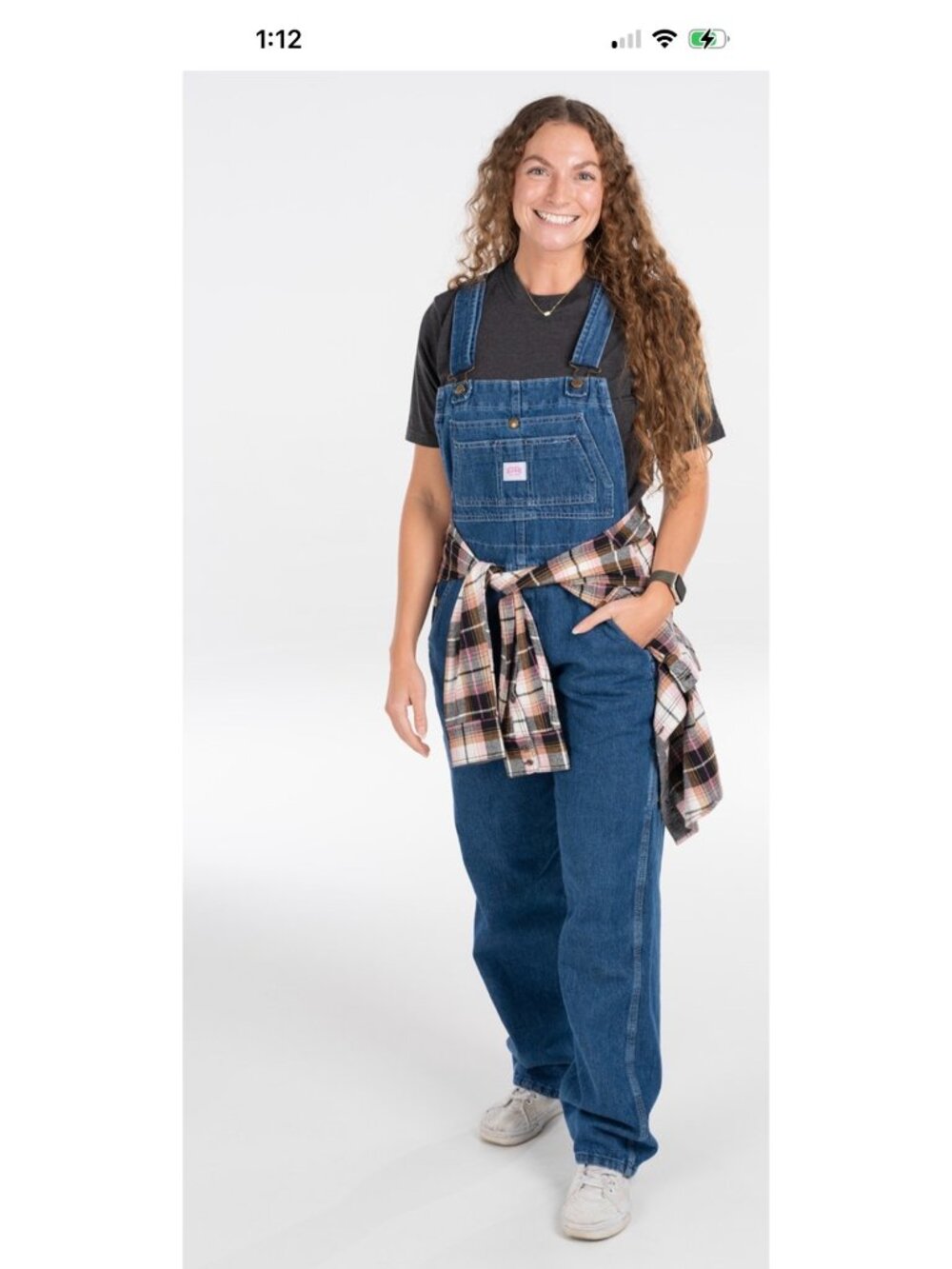 Key Womens Denim Bib Overalls 16 Reg Relaxed Fit 100% Cotton Workwear Mexico